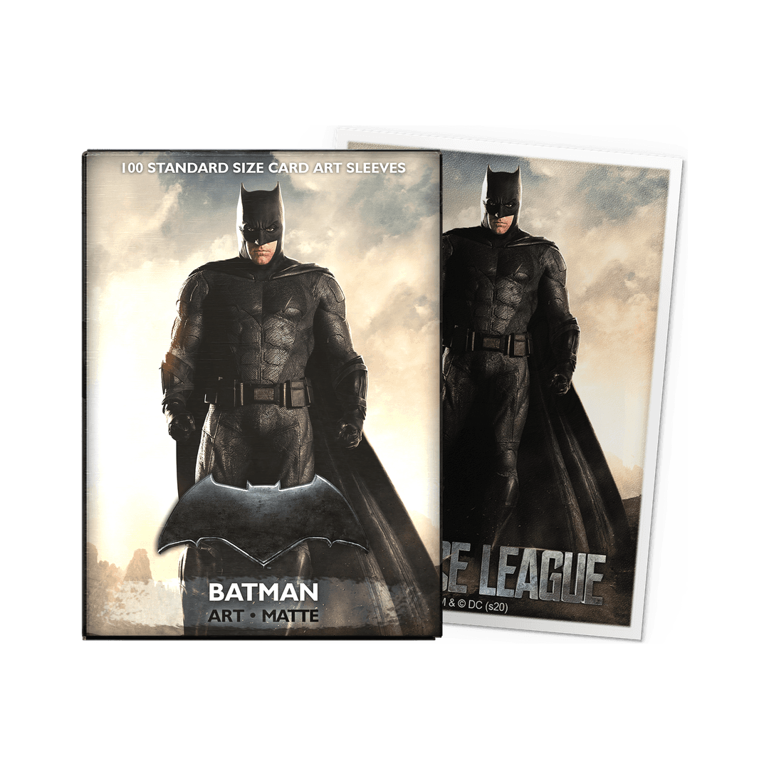 Dragon Shield - Sleeves Brushed Batman Justice League - Standard Size (100 Bustine)