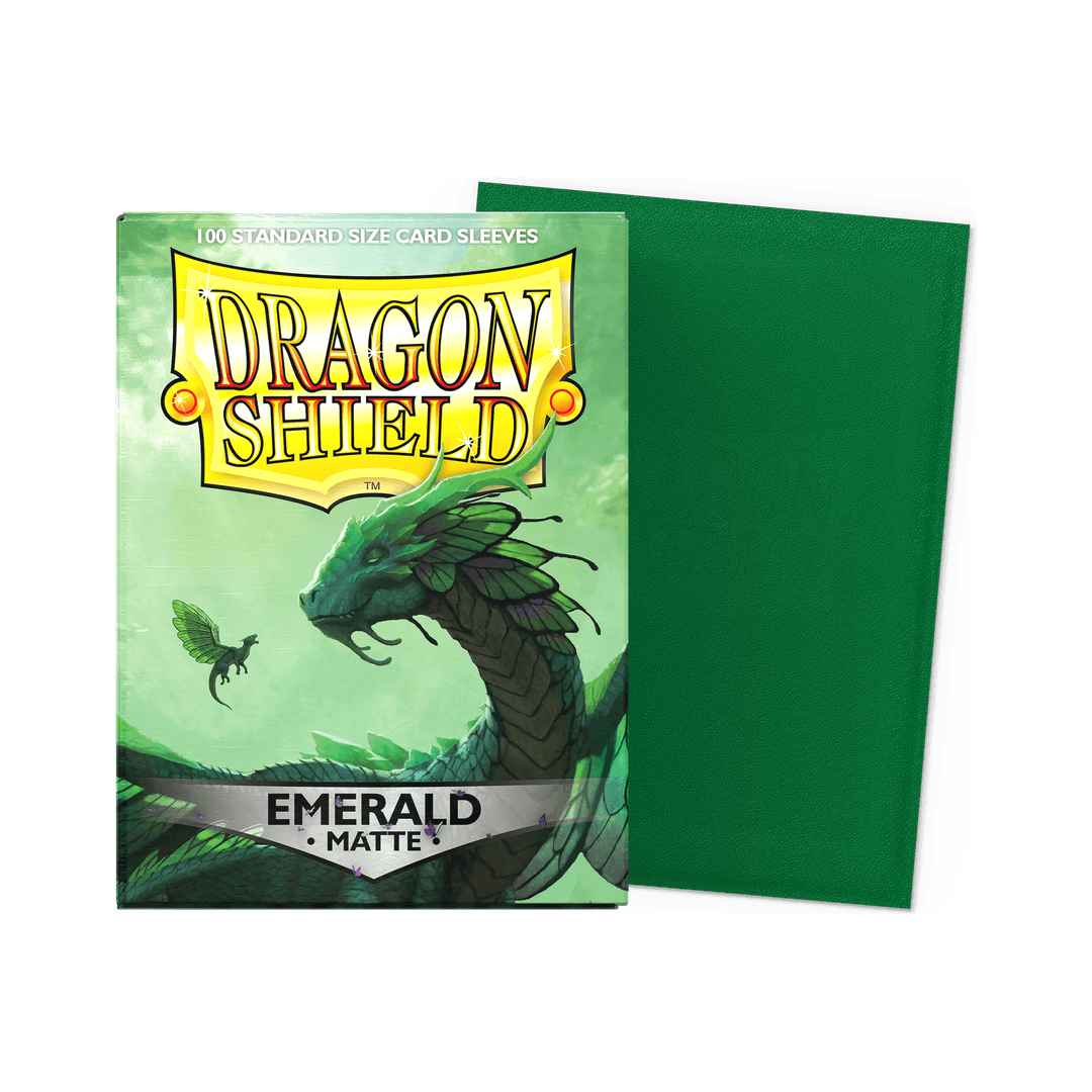 Dragon Shield - Matte Sleeves Emerald - Standard Size (100 Bustine)