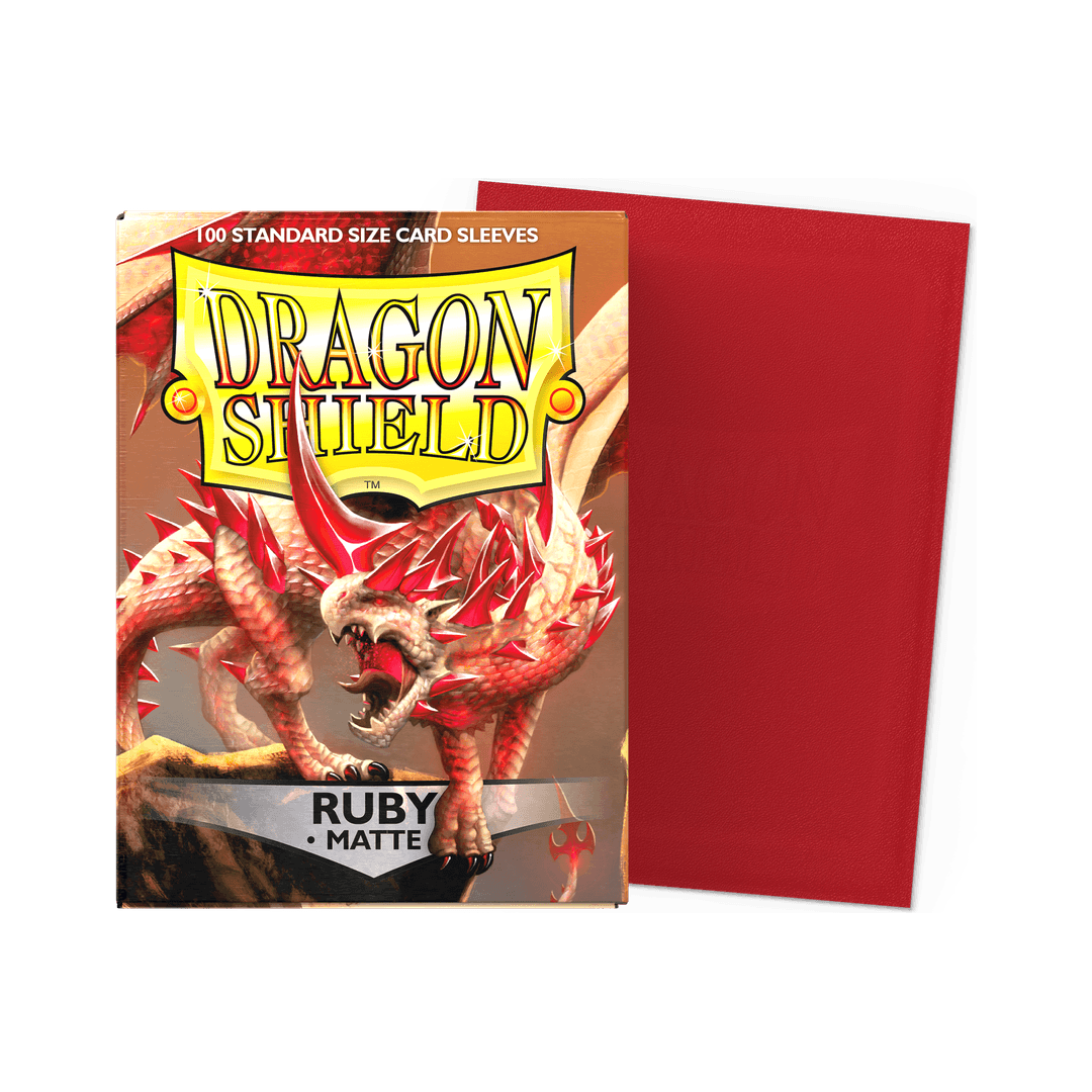 Dragon Shield - Matte Sleeves Ruby - Standard Size (100 Bustine)