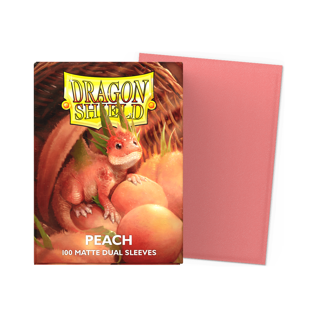 Dragon Shield - Matte Dual Sleeves Peach - Standard Size (100 Bustine)
