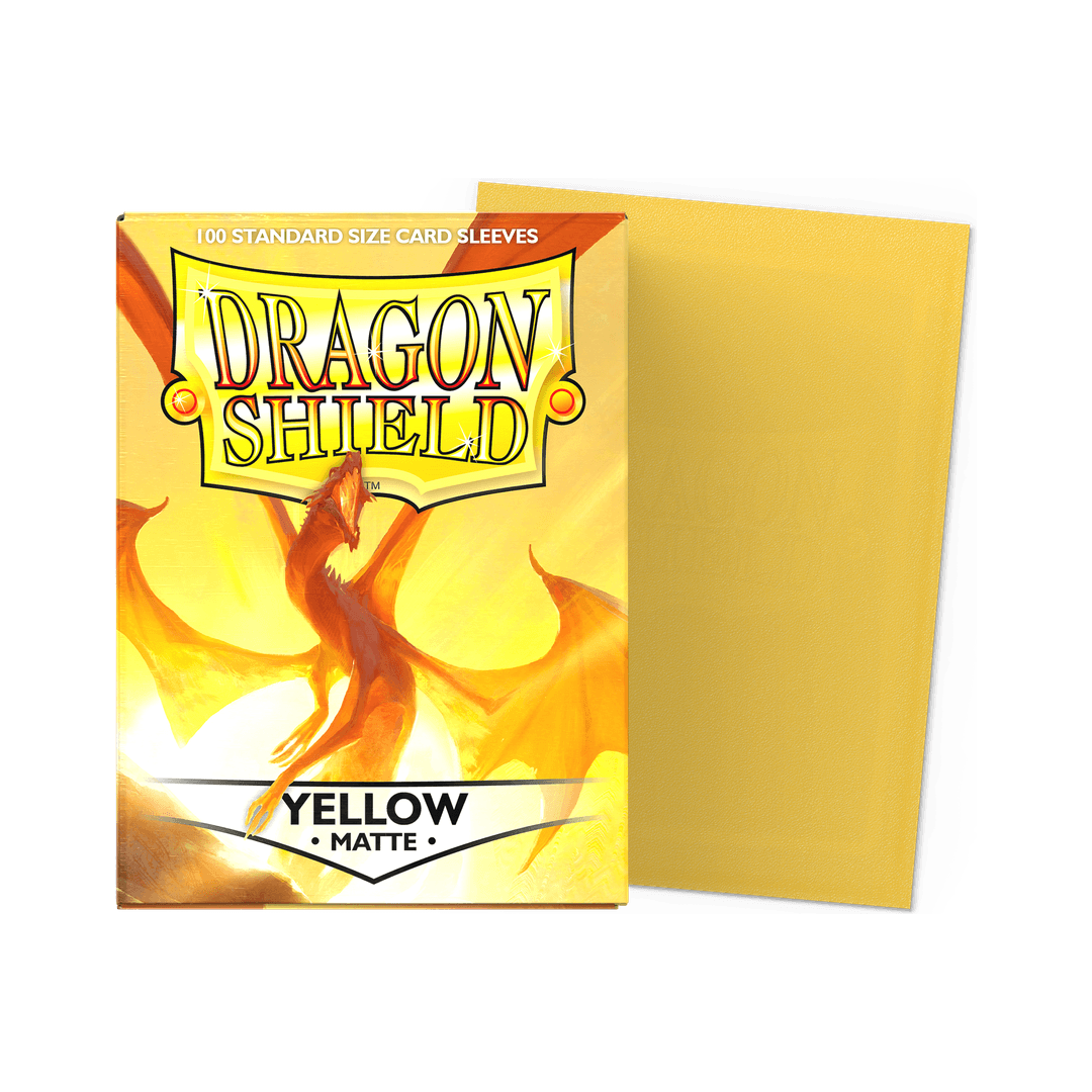 Dragon Shield - Matte Sleeves Yellow - Standard Size (100 Bustine)