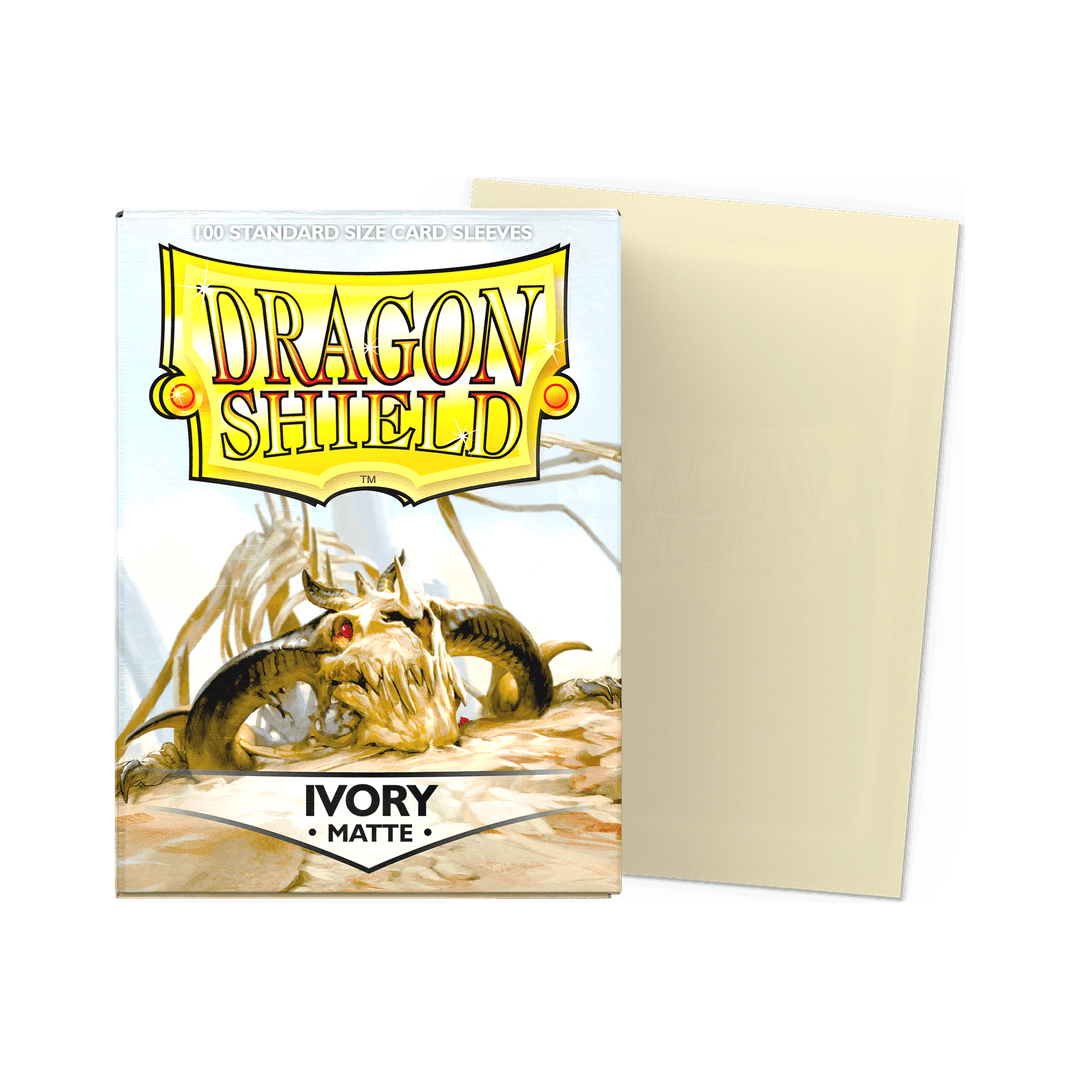 Dragon Shield - Matte Sleeves Ivory - Standard Size (100 Bustine)