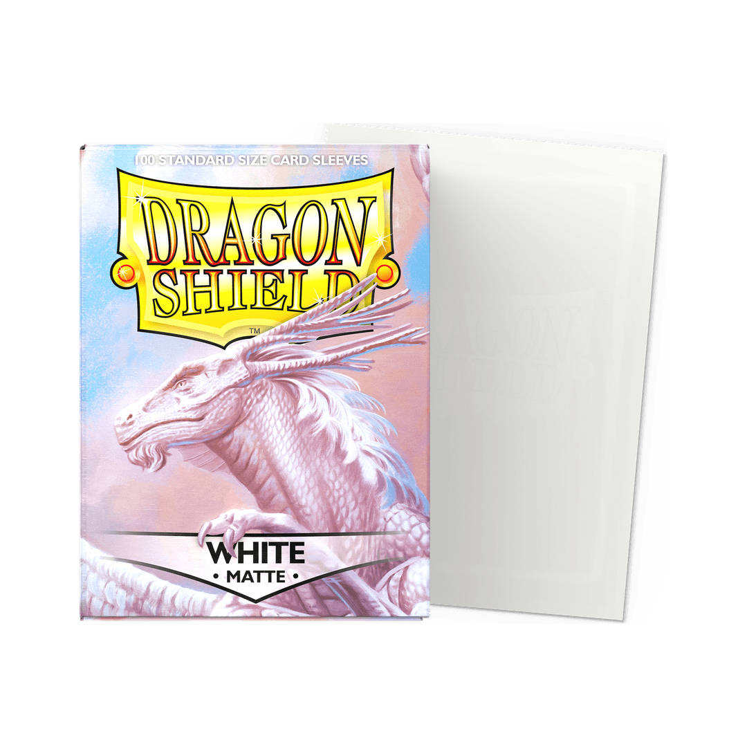 Dragon Shield - Matte Sleeves White - Standard Size (100 Bustine)