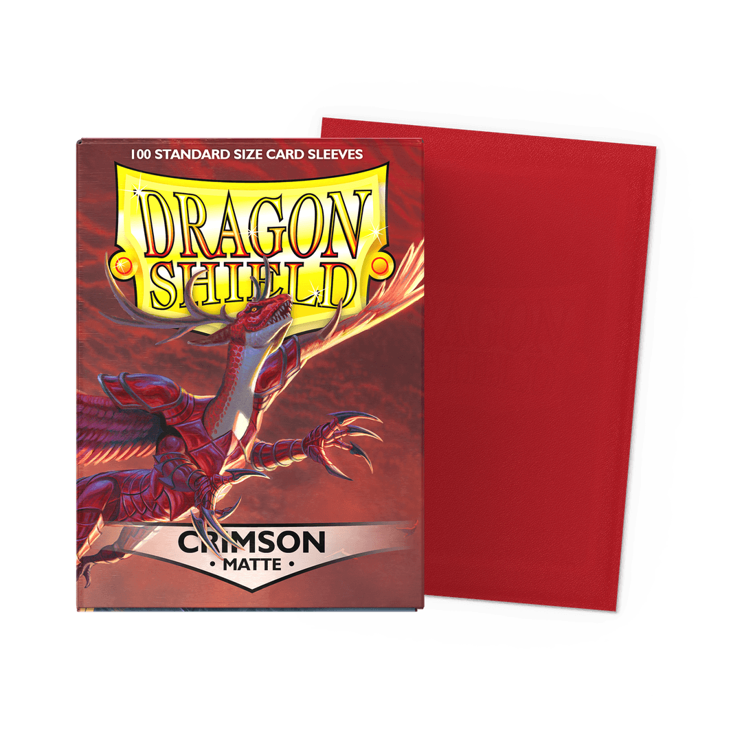 Dragon Shield - Matte Sleeves Crimson - Standard Size (100 Bustine)