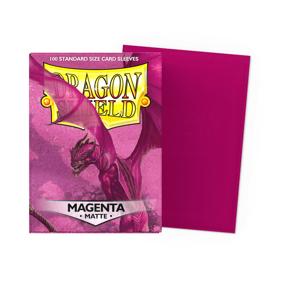 Dragon Shield - Matte Sleeves Magenta - Standard Size (100 Bustine)