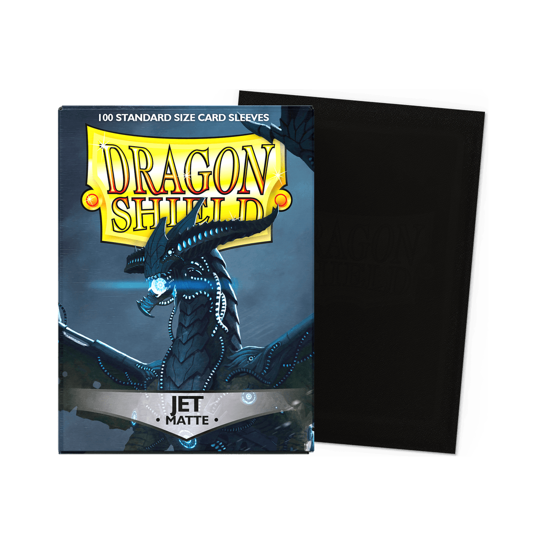 Dragon Shield - Matte Sleeves Jet - Standard Size (100 Bustine)