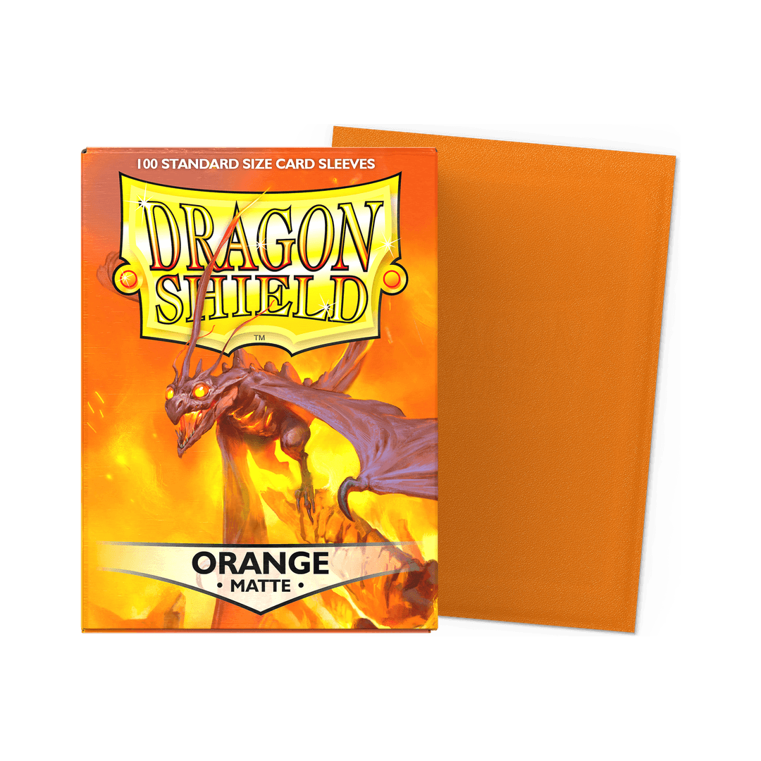 Dragon Shield - Matte Sleeves Orange - Standard Size (100 Bustine)