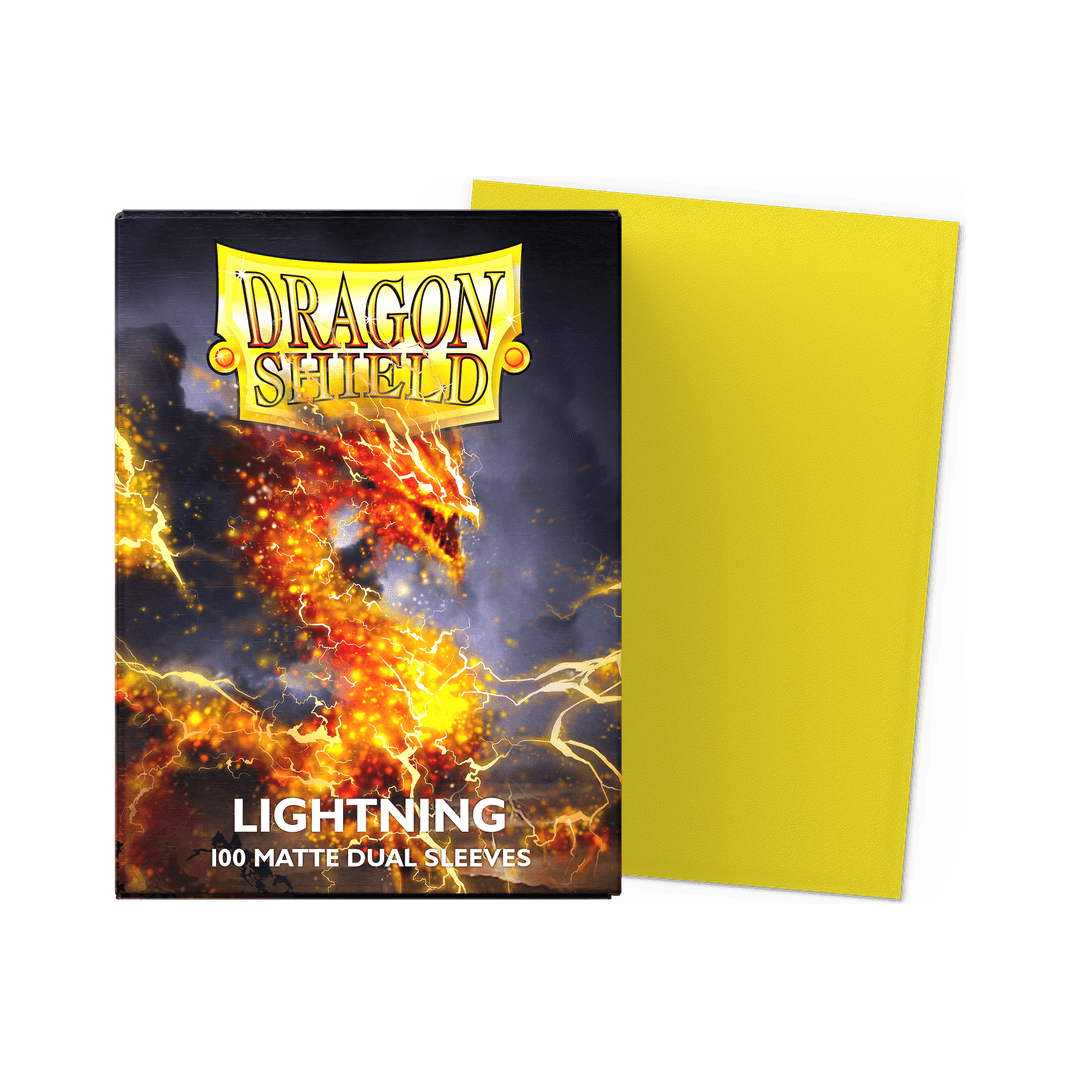 Dragon Shield - Matte Dual Sleeves Lightning - Standard Size (100 Bustine)