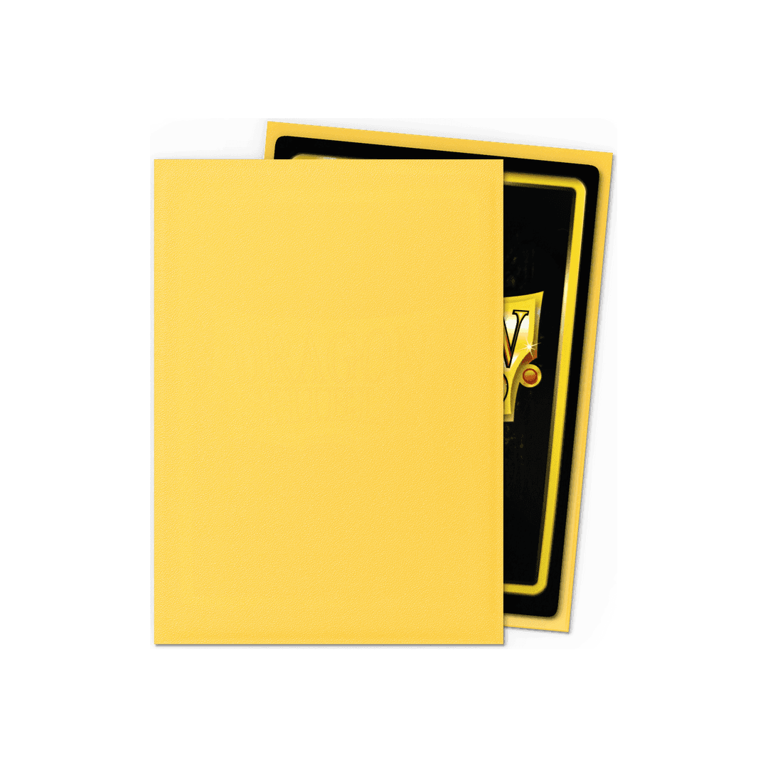 Dragon Shield - Matte Sleeves Yellow - Standard Size (100 Bustine)
