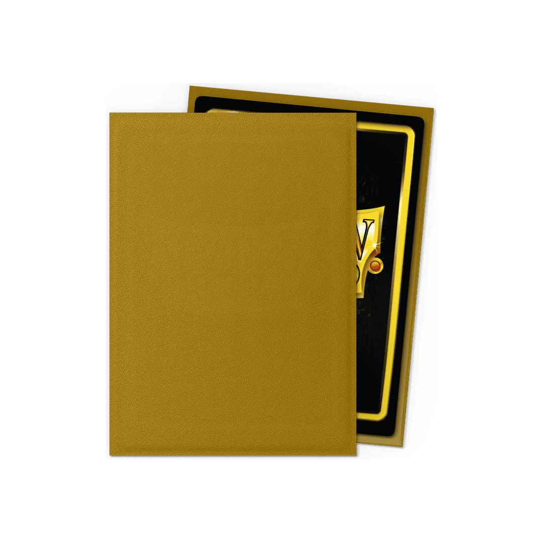 Dragon Shield - Matte Sleeves Gold - Standard Size (100 Bustine)