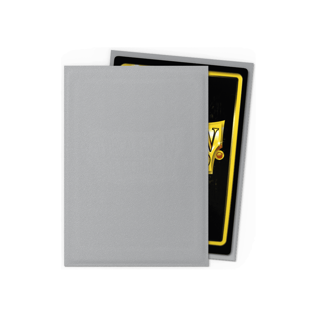 Dragon Shield - Matte Sleeves Silver - Standard Size (100 Bustine)