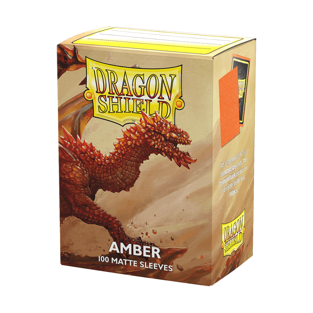 Dragon Shield – Matte Sleeves Amber – Standard Size (100 Bustine)