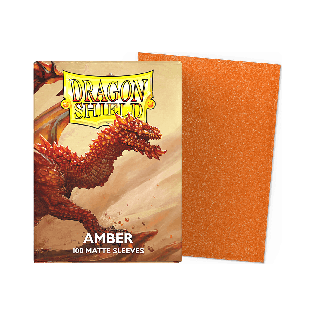 Dragon Shield – Matte Sleeves Amber – Standard Size (100 Bustine)