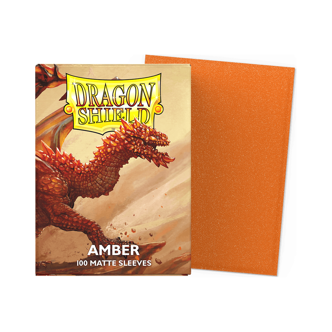 Dragon Shield – Matte Sleeves Amber – Standard Size (100 Bustine)