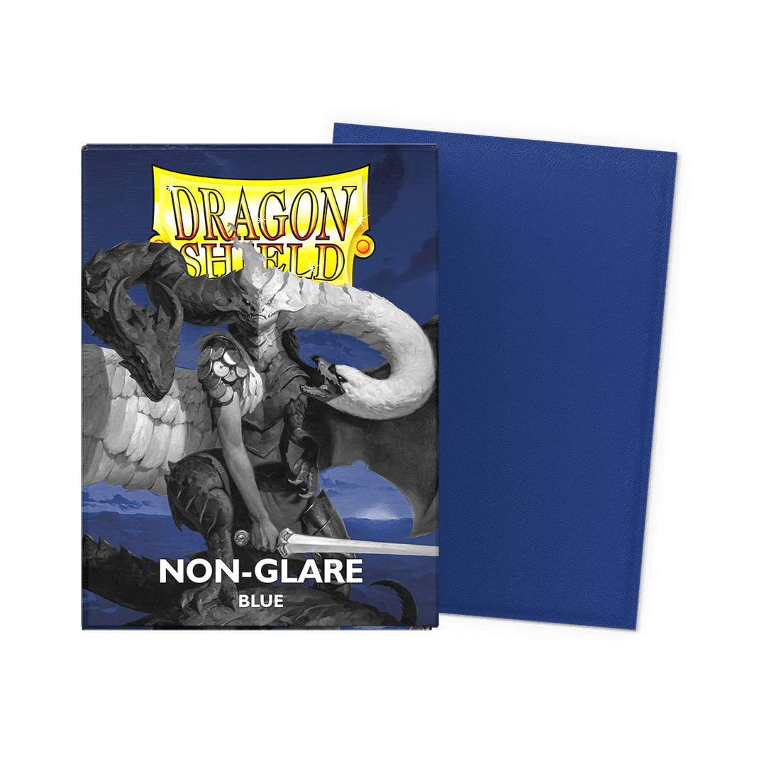 Dragon Shield - Non-Glare Matte Sleeves Blue - Standard Size (100 Bustine)