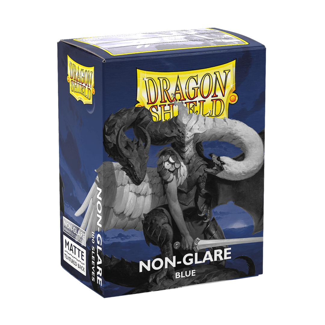 Dragon Shield - Non-Glare Matte Sleeves Blue - Standard Size (100 Bustine)