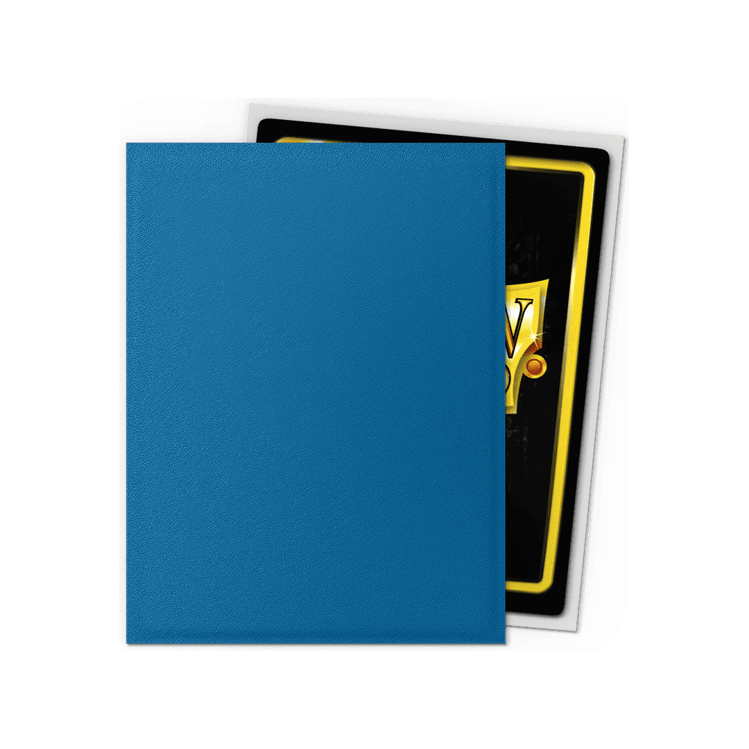 Dragon Shield - Matte Dual Sleeves Cobalt Blue/Silver - Standard Size (100 Bustine)
