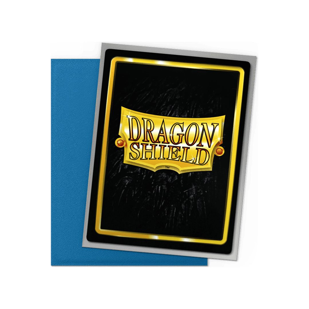 Dragon Shield - Matte Dual Sleeves Cobalt Blue/Silver - Standard Size (100 Bustine)