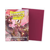 Dragon Shield - Matte Dual Sleeves Cobalt Pomegranate/Gold - Standard Size (100 Bustine)
