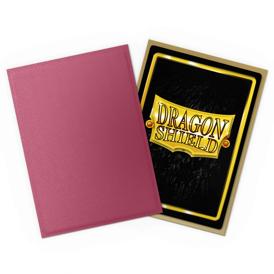 Dragon Shield - Matte Dual Sleeves Cobalt Pomegranate/Gold - Standard Size (100 Bustine)