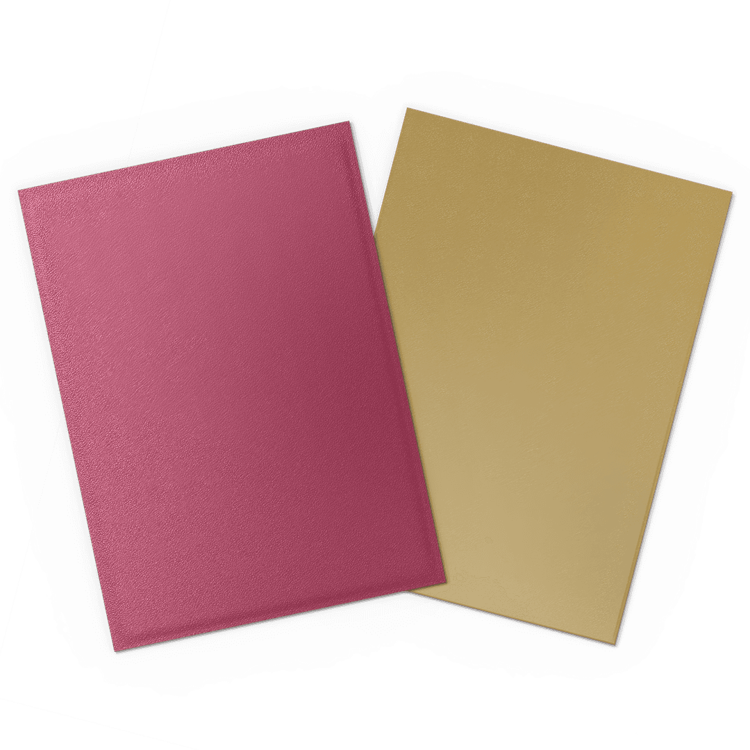 Dragon Shield - Matte Dual Sleeves Cobalt Pomegranate/Gold - Standard Size (100 Bustine)