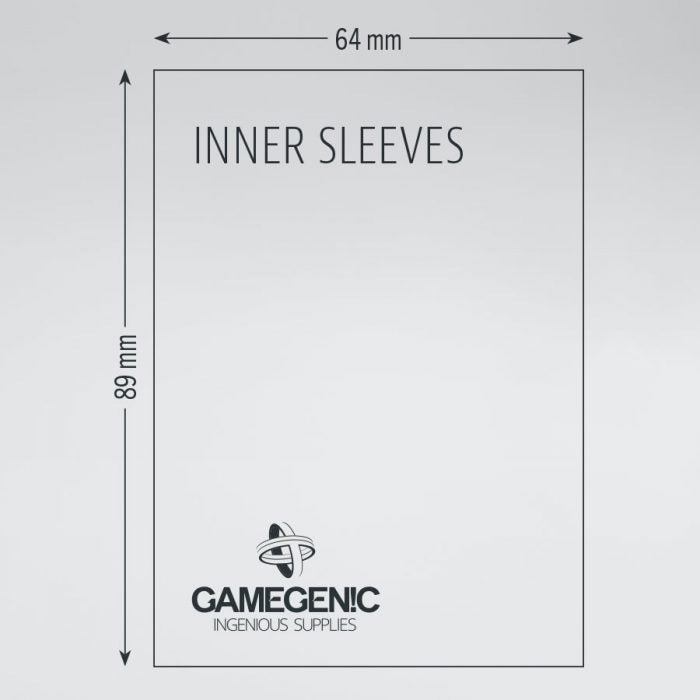 Gamegenic Inner Sleeves – Perfect Size Standard  – Confezione da 100
