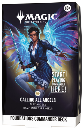 Magic The Gathering Foundations Commander Calling All Angels - mazzo in inglese