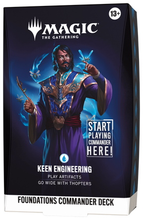 Magic The Gathering Foundations Commander Keen Engineering - mazzo in inglese