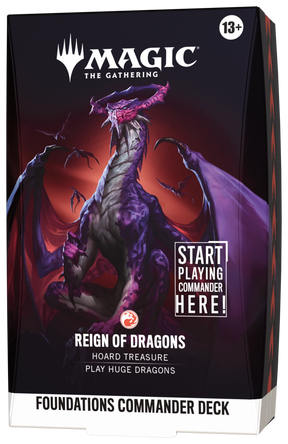 Magic The Gathering Foundations Commander Reign of Dragons - mazzo in inglese