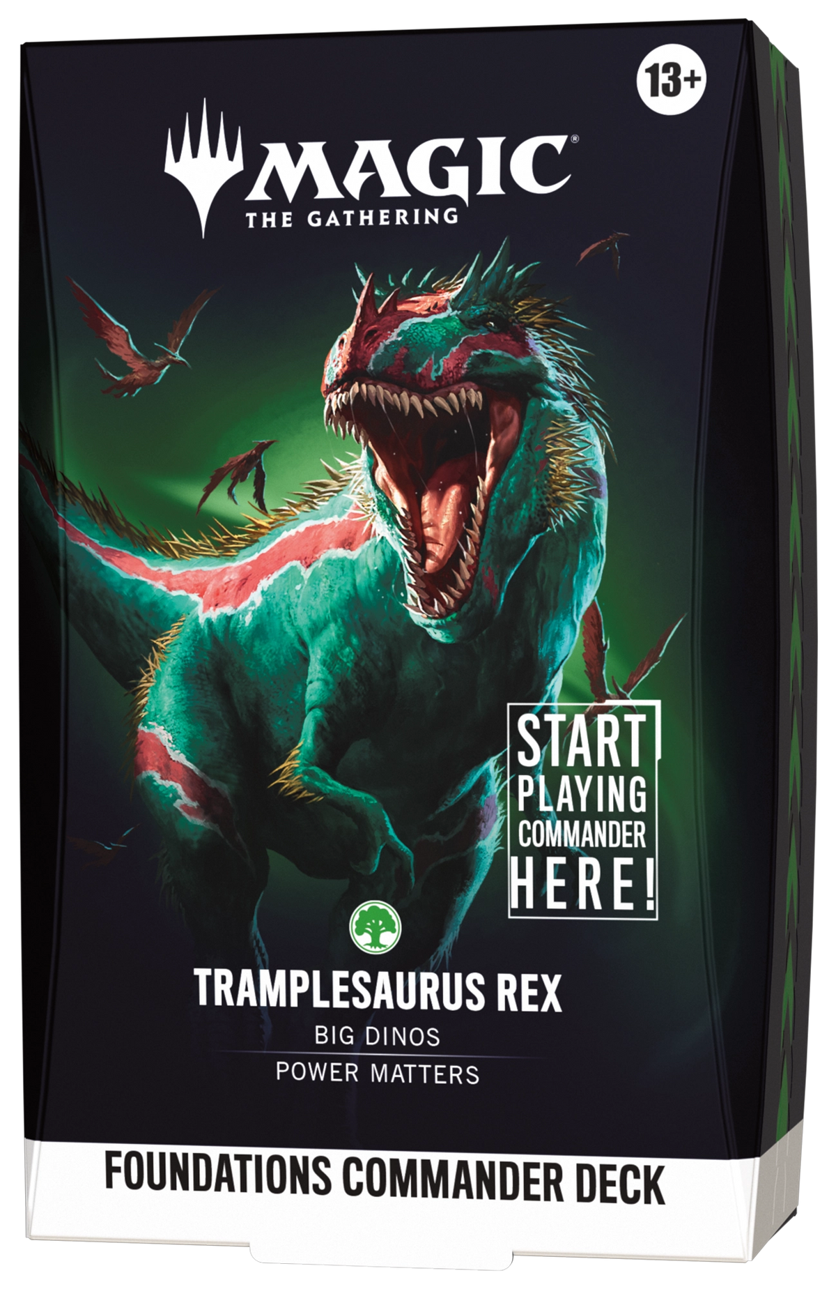 Magic The Gathering Foundations Commander Tramplesaurus Rex - mazzo in inglese