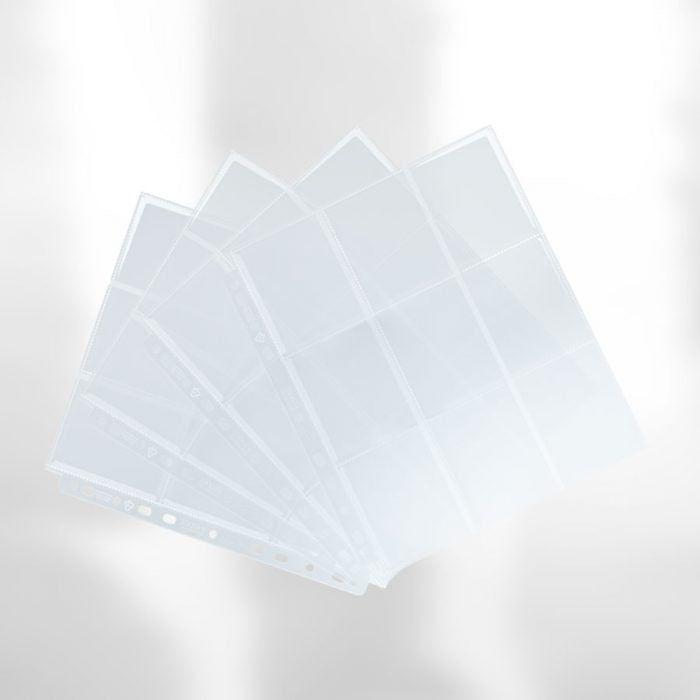 Gamegenic Ultrasonic 9-Pocket Pages Side-Loading (50 Pag.) Clear – Fogli per Raccoglitori TCG