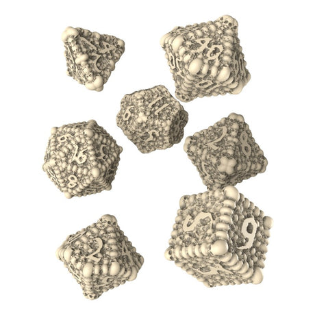 Q Workshop Dice Macabre Set (7 pezzi) – Set di Dadi in Resina per Giochi di Ruolo
