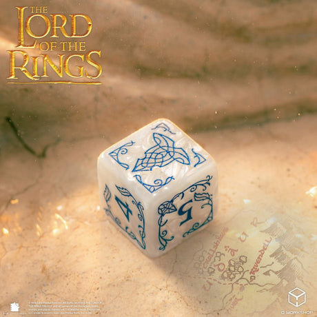 Q Workshop The Lord of the Rings Rivendell Stone 10×D6 Dice Set – Set di 10 Dadi a Sei Facce