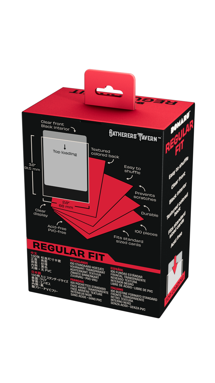 Gatherers’ Tavern – DOMARU Regular Fit Sleeves: Balefire Red 100