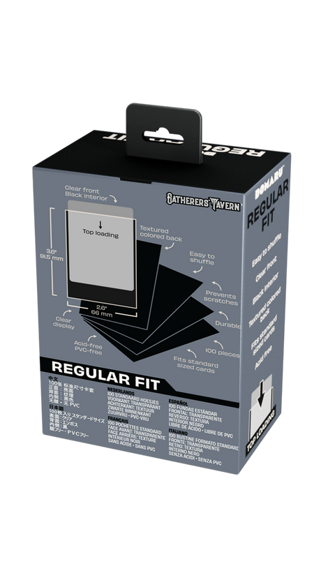 Gatherers’ Tavern – DOMARU Regular Fit Sleeves: Gothic Black 100