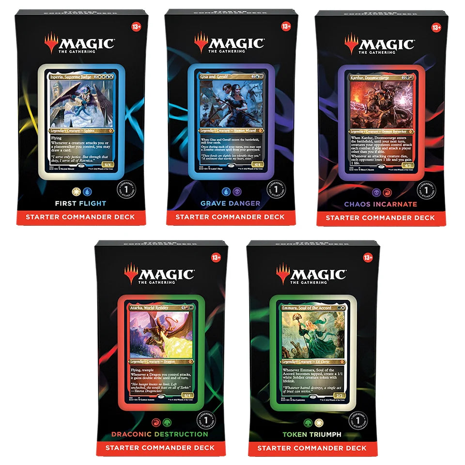 Magic: The Gathering – Commander Starter Deck Display Inglese (5ct)