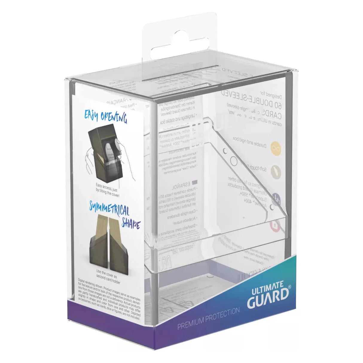 Ultimate Guard - Boulder 60+ Deck Box - Clear