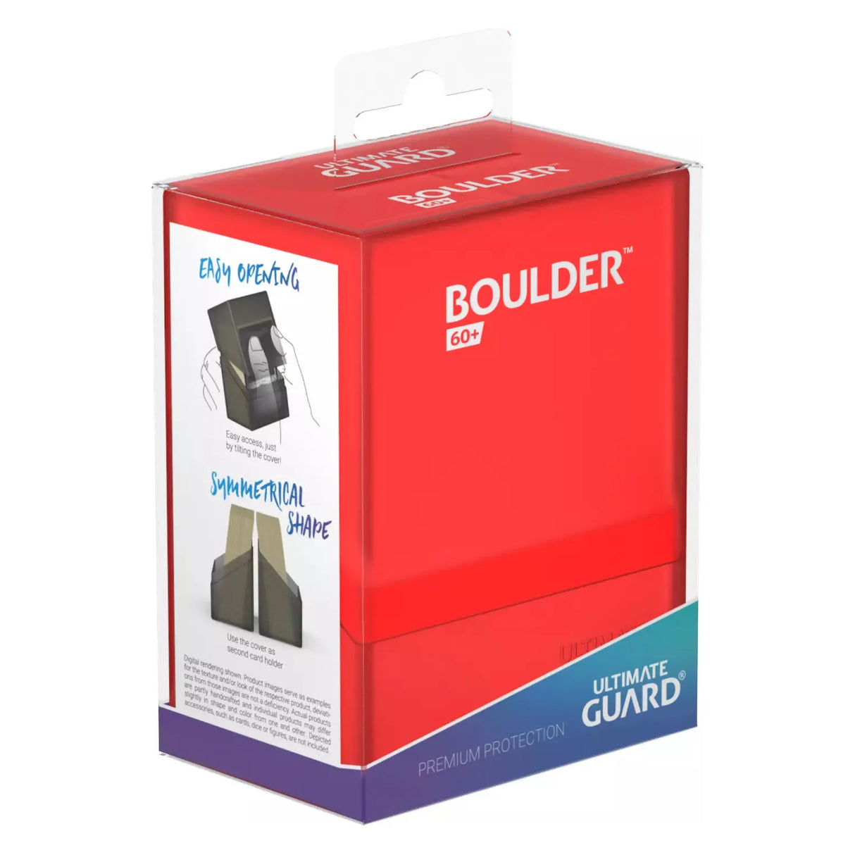 Ultimate Guard - Boulder 60+ Deck Box - Ruby