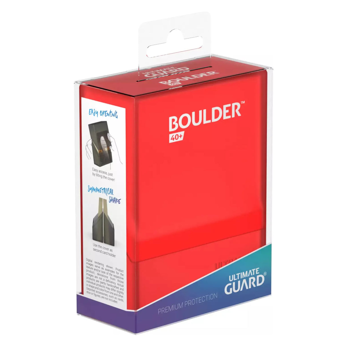 Ultimate Guard - Boulder 40+ Deck Box - Ruby