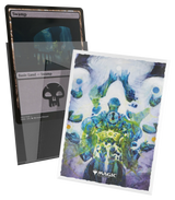 Ultimate Guard Art Sleeves Reality Fracture Avatar of Burgeoning Echoes – fronte trasparente e retro illustrato