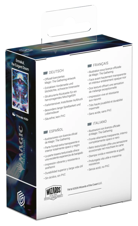 Ultimate Guard Art Sleeves Reality Fracture Emrakul, the Exigent Doom – retro della confezione