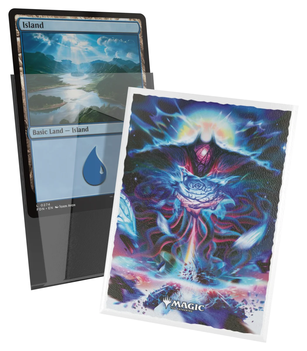 Ultimate Guard Art Sleeves Reality Fracture Emrakul, the Exigent Doom – fronte trasparente e retro illustrato