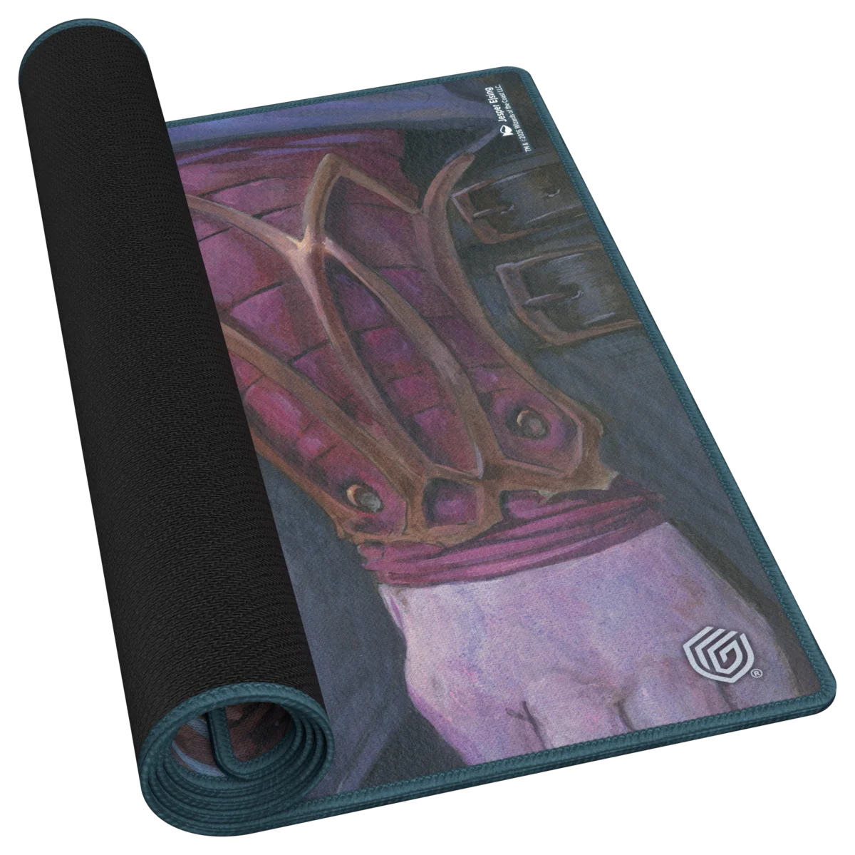 Ultimate Guard Play-Mat Reality Fracture Tinybones, Pocket Nuisance – tappetino parzialmente arrotolato e base