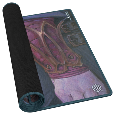 Ultimate Guard Play-Mat Reality Fracture Tinybones, Pocket Nuisance – tappetino parzialmente arrotolato e base