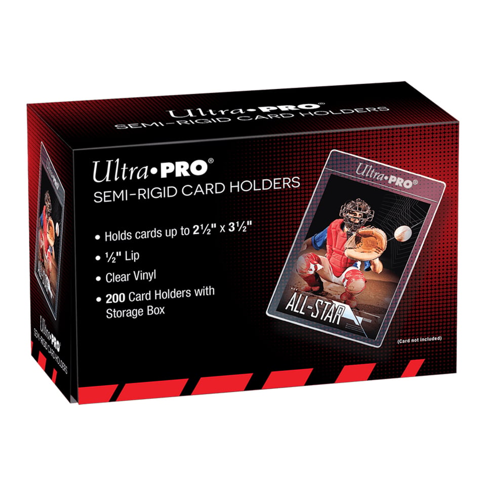 Ultra PRO – Semi-Rigid Card Holders 1/2” Lip 200 pezzi