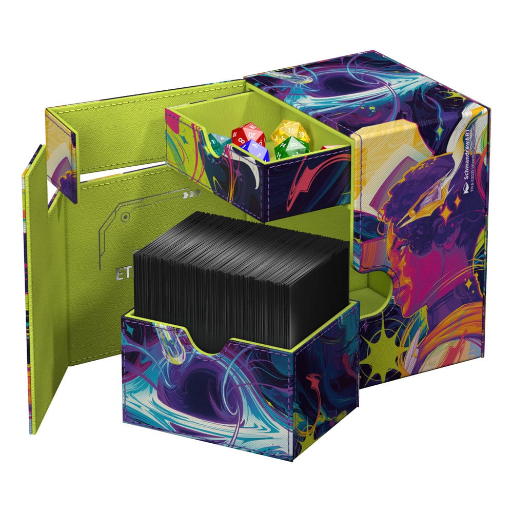Ultimate Guard -  Flip’n’Tray 133+ Xenoskin Deck Box - MTG Edge of Eternities Haliya & Tezzeret