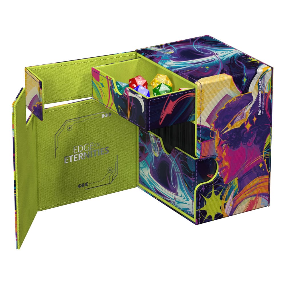 Ultimate Guard -  Flip’n’Tray 133+ Xenoskin Deck Box - MTG Edge of Eternities Haliya & Tezzeret
